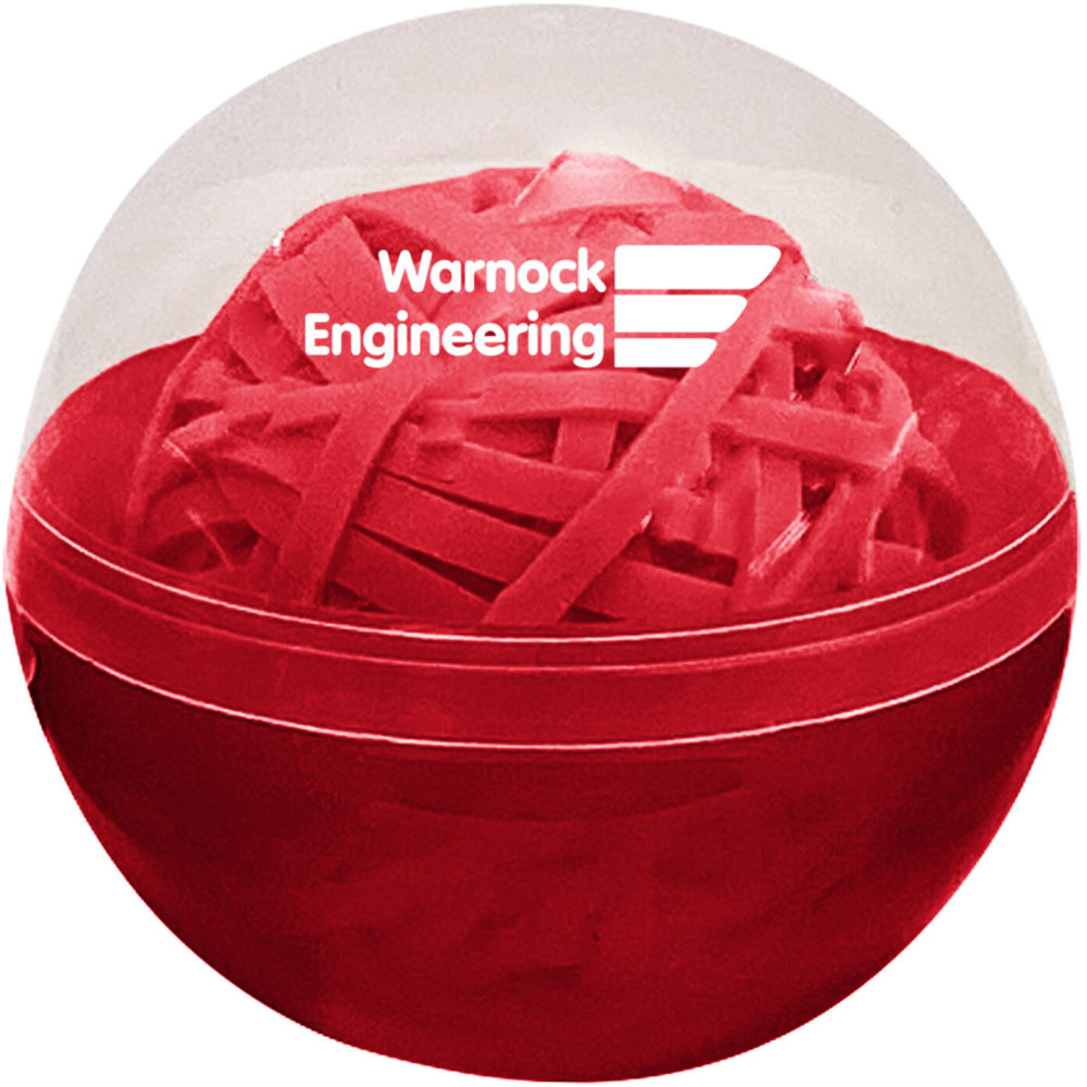 Custom Rubber Band Ball In Case, 2-5/16" x