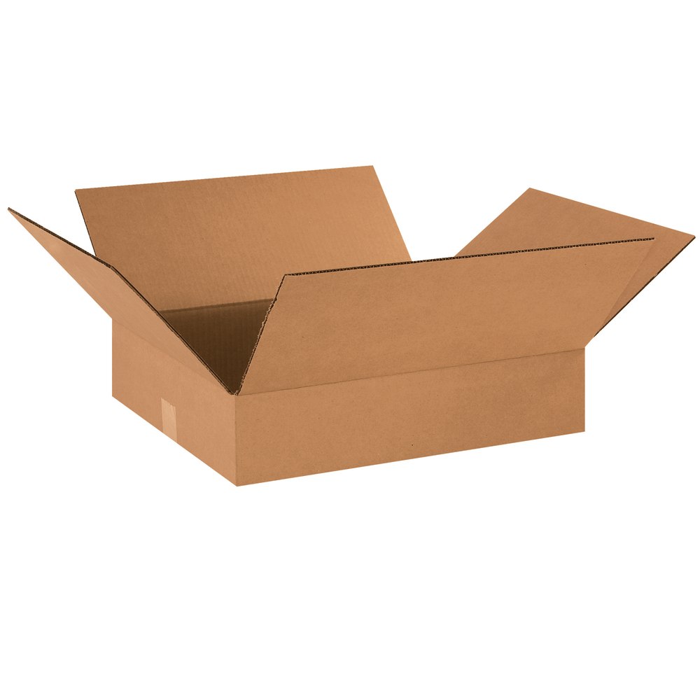 Partners Brand Flat Corrugated Boxes, 18" x 16"