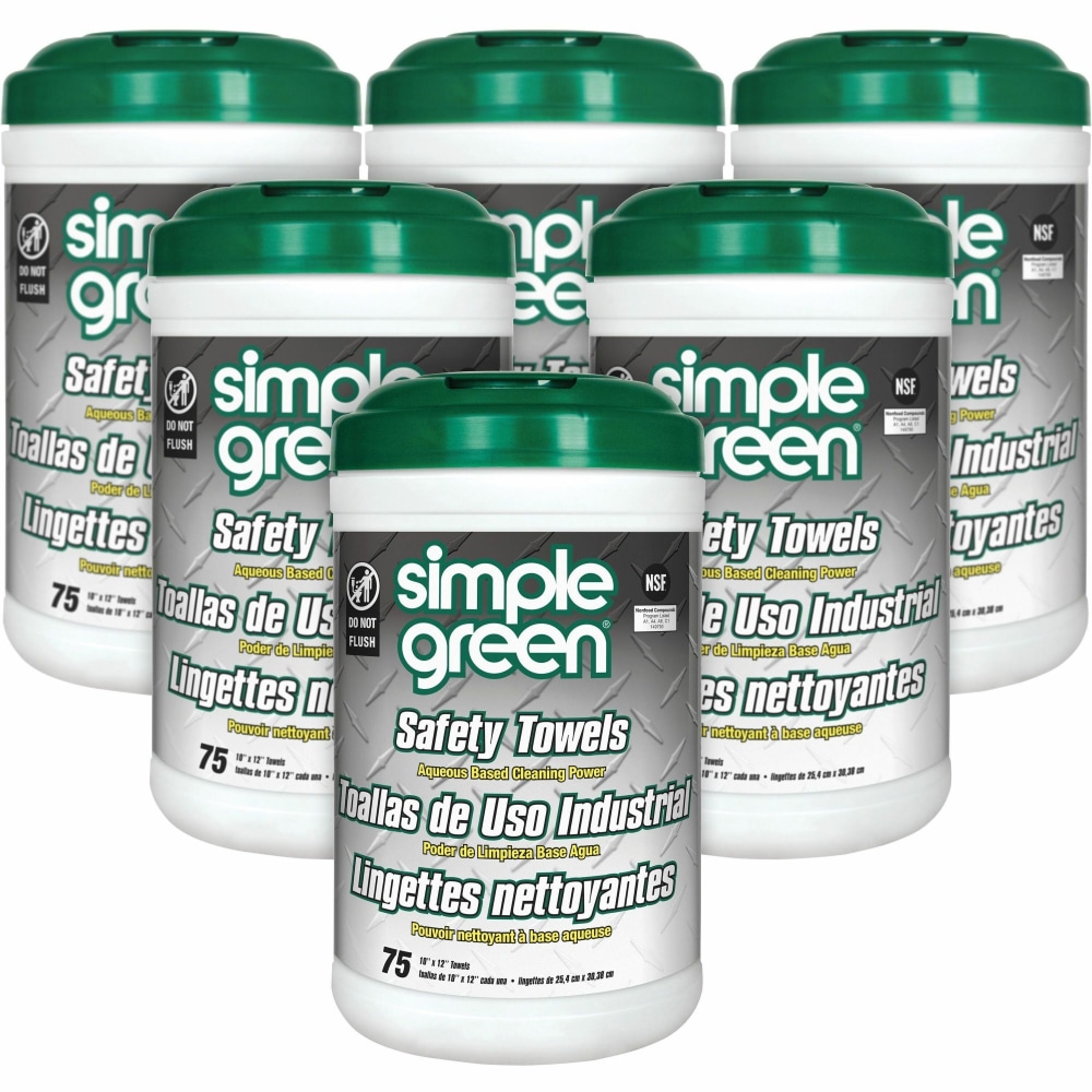 Simple Green Multi-Purpose Cleaning Safety Towels - 10"