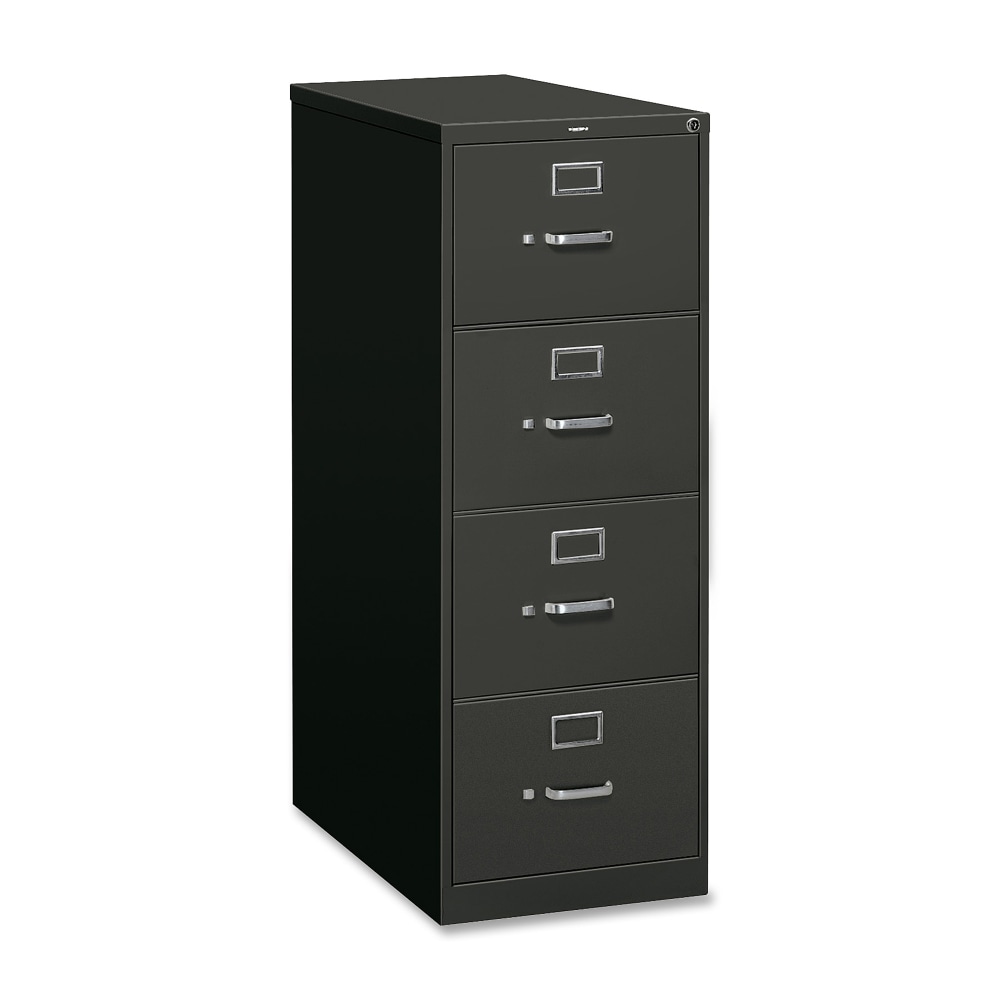 HON® 26-1/2"D Vertical 4-Drawer File Cabinet With Lock,