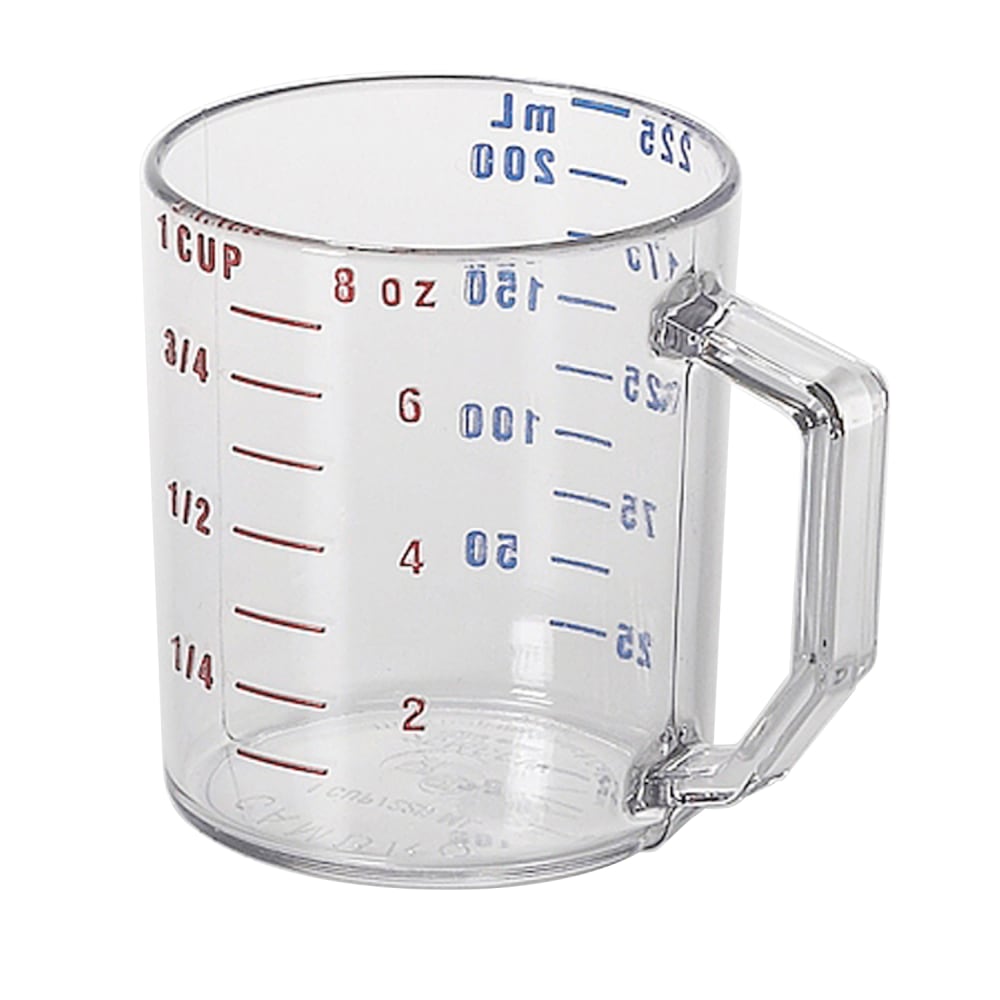 Cambro Camwear Measuring Cups, 8 Oz, Clear, Pack
