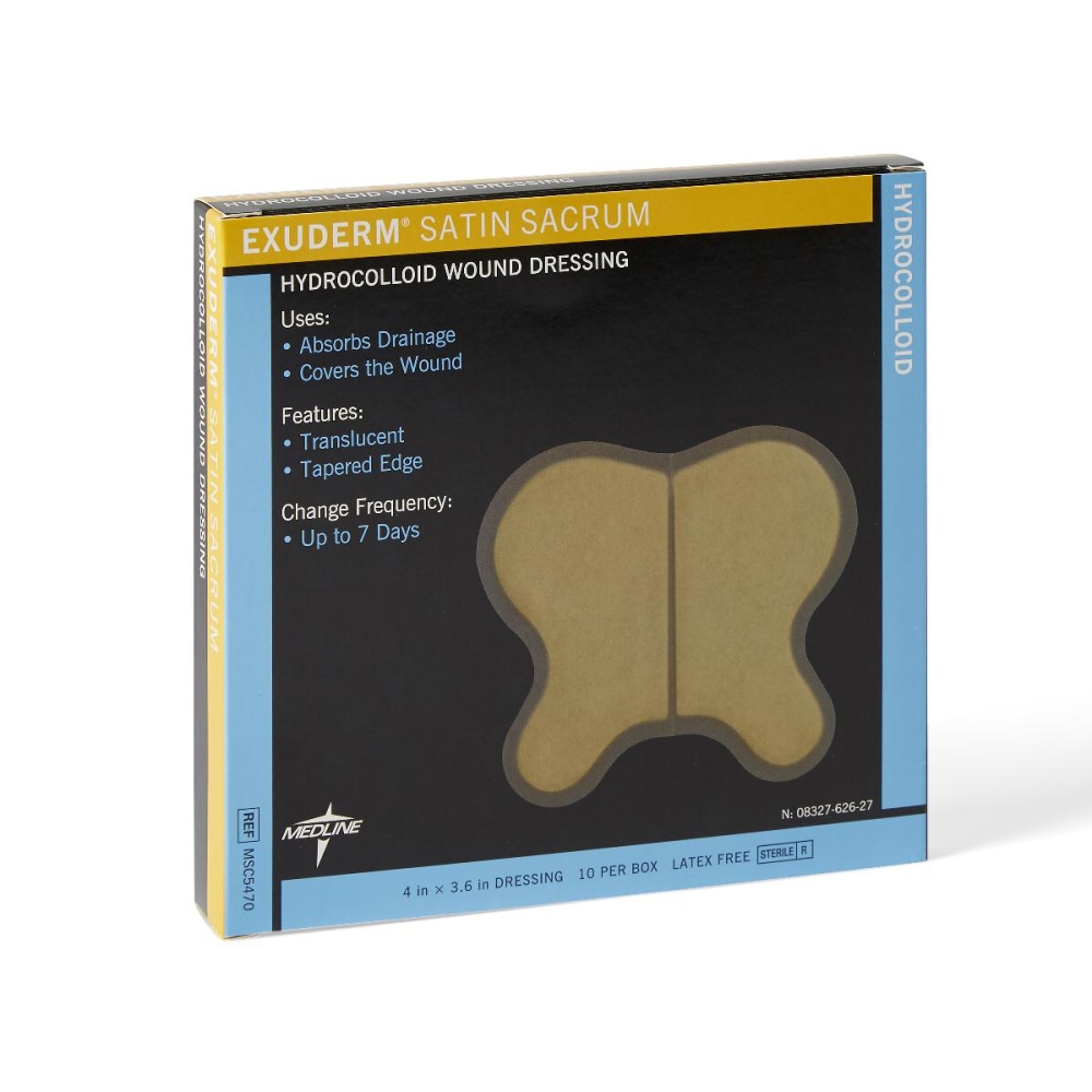 Medline Exuderm Satin Hydrocolloid Dressings, 4" x 3
