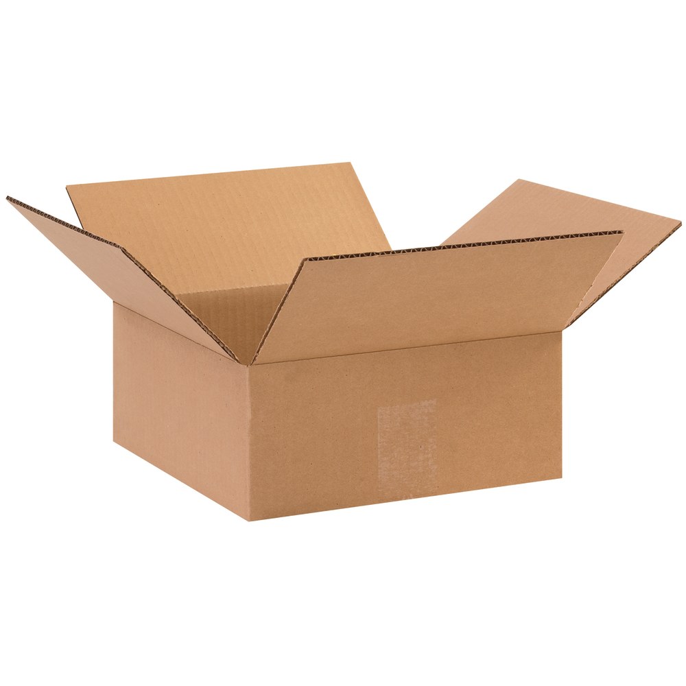 Partners Brand Flat Corrugated Boxes, 10" x 10"