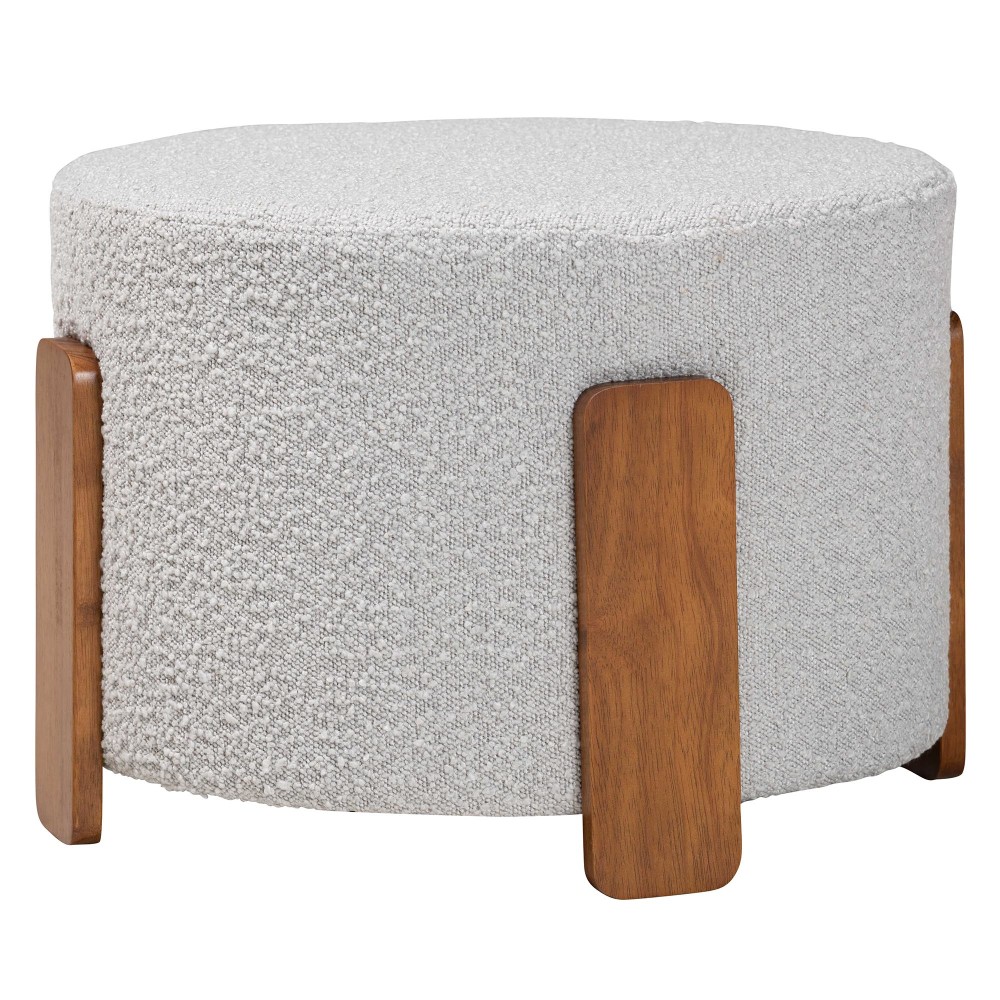 Baxton Studio Finlay Ottoman Footstool, 15-7/16”H x 21-5/16”W