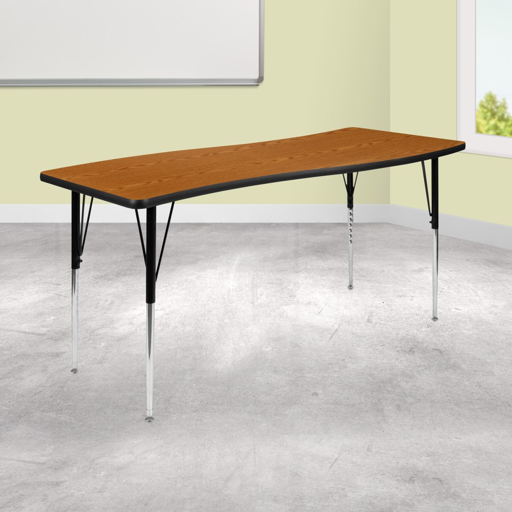 Flash Furniture Rectangle Wave Flexible Collaborative Thermal