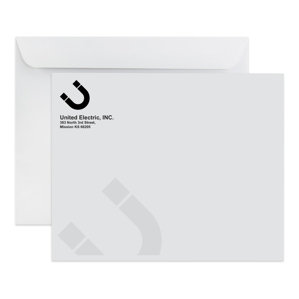 Gummed Seal, White Wove Open Side Catalog Mailing