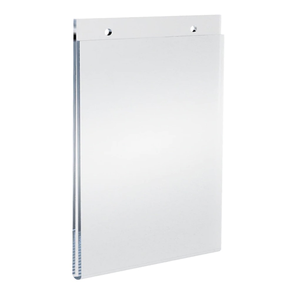 Azar Displays Wall-Mount U-Frame Acrylic Sign Holders, 8
