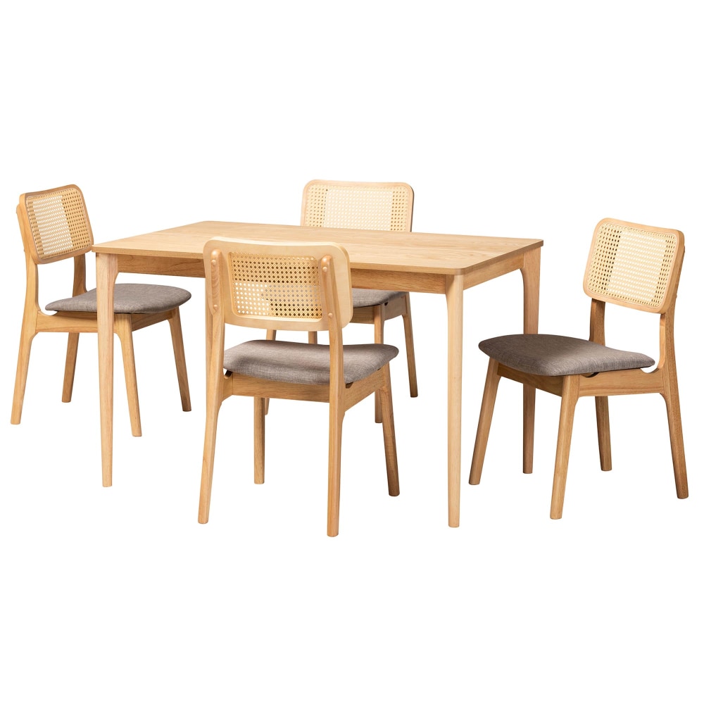 Baxton Studio Dannon 5-Piece Dining Set, 29-1/2”H x