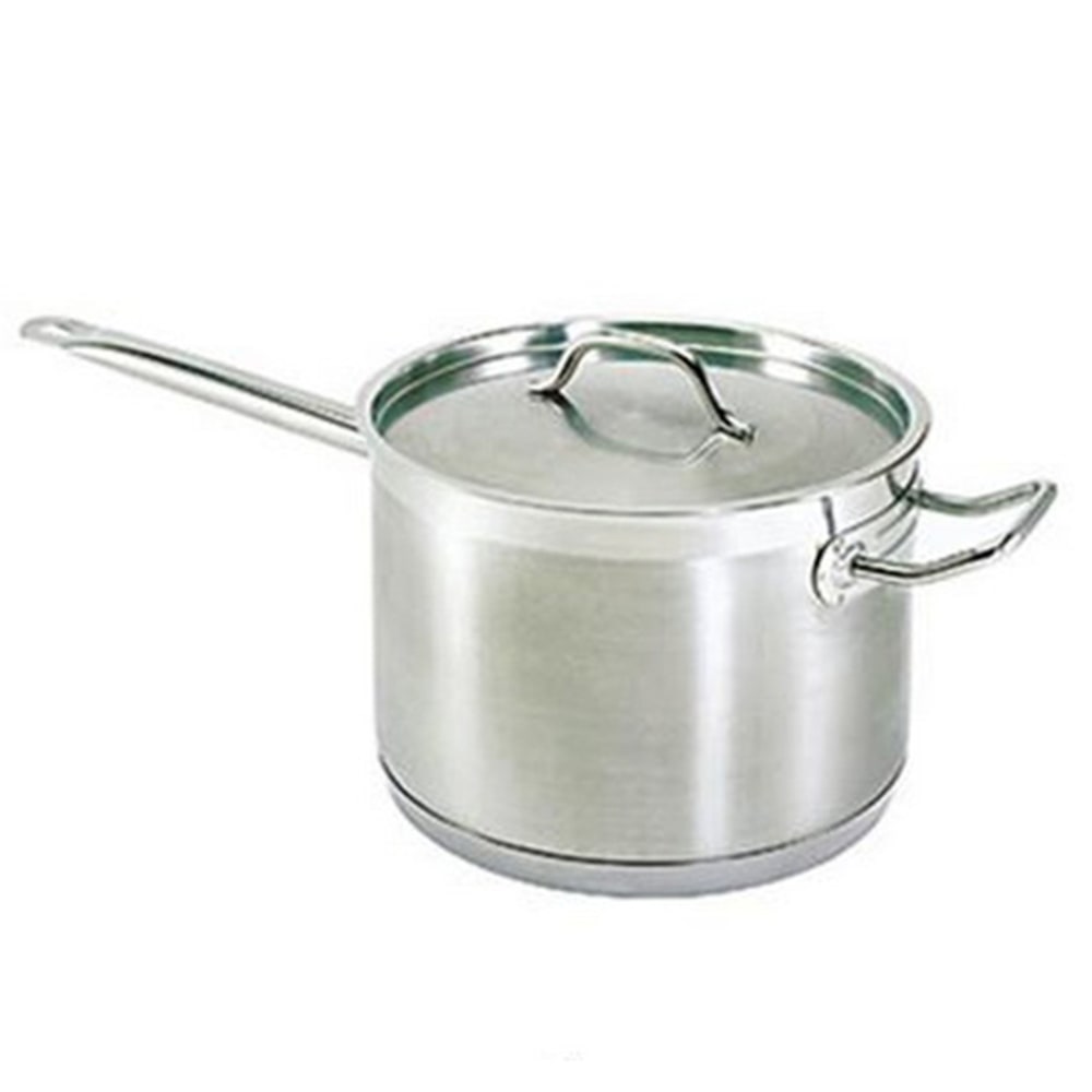 Winco Induction-Ready Stainless Steel Sauce Pan, 2 Qt,
