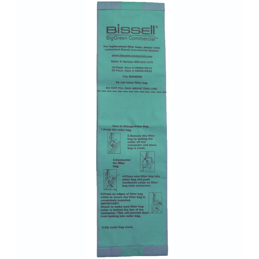 Bissell U8000-PK10 Bags, 10 Quart, Pack Of 10