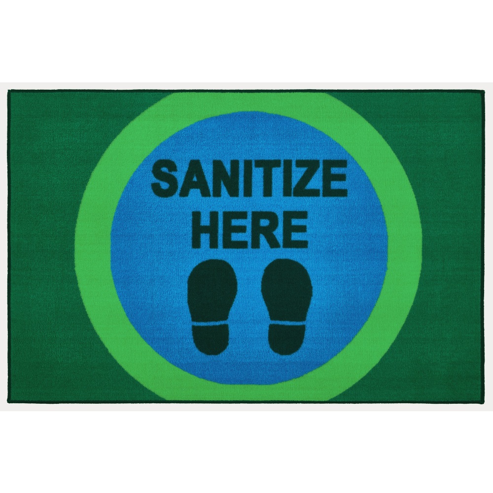 Carpets for Kids® KID$Value Rugs™ Sanitize Here Dot