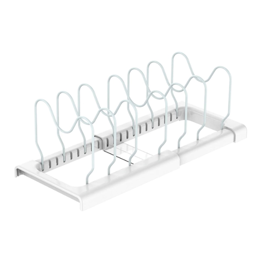 Better Houseware Coated-Steel Adjustable Cookware Rack, White