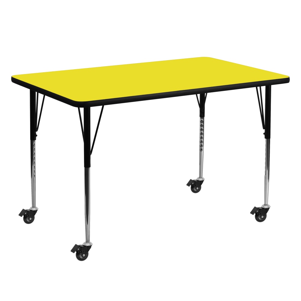 Flash Furniture Mobile Rectangular HP Laminate Activity Table