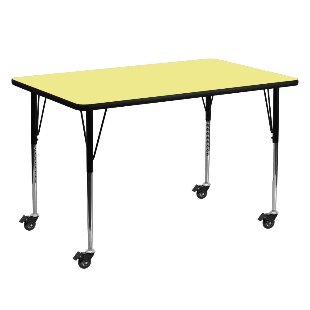 Flash Furniture Mobile Rectangular Thermal Laminate Activity