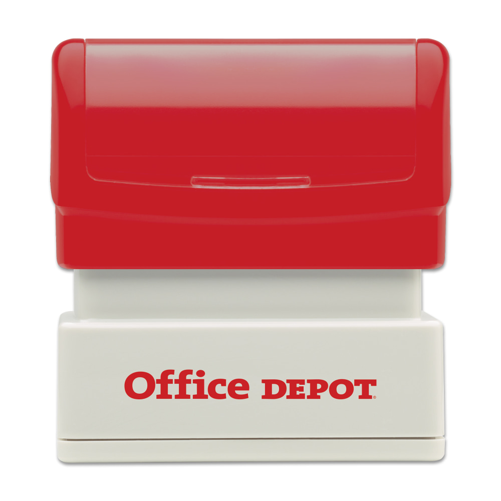 Custom Office Depot® Brand Pre-Inked Stamp, 9/16" x
