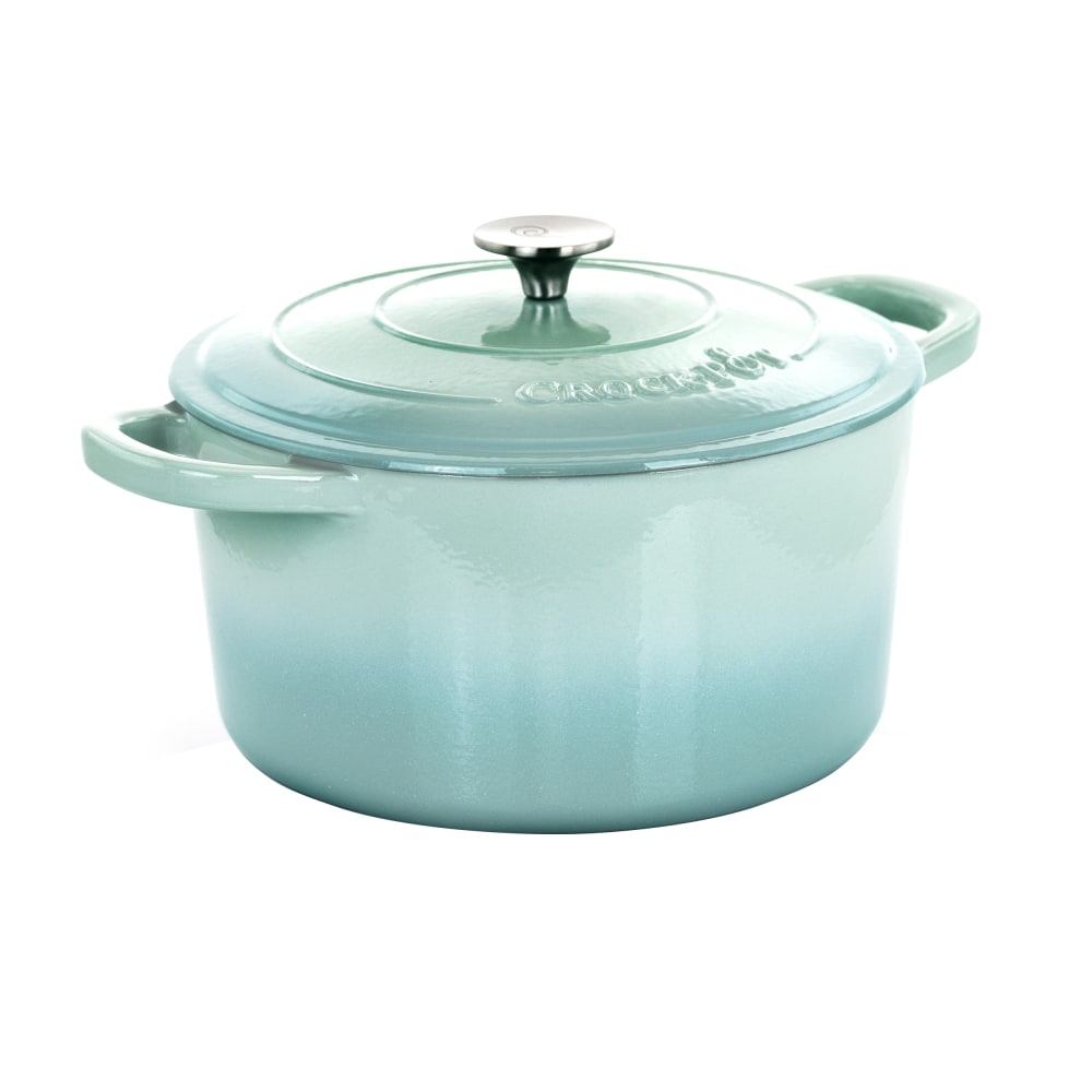 Crock-Pot® Artisan 7-Quart Cast Iron Dutch Oven, Aqua