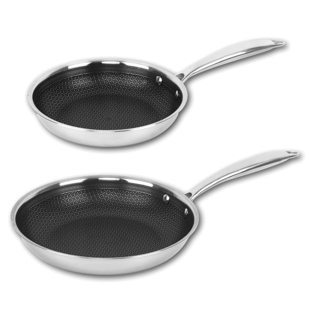 Brentwood 3-Ply Hybrid Stainless Steel Non-Stick