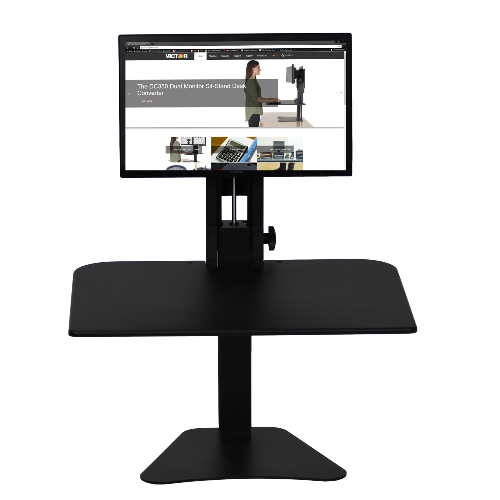 Victor® High Rise™ DC300 Standing Desk Riser, Black