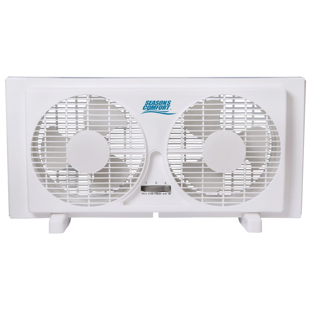 Seasons Comfort™ 2-Speed Reversible Twin Window Fan, 13"H