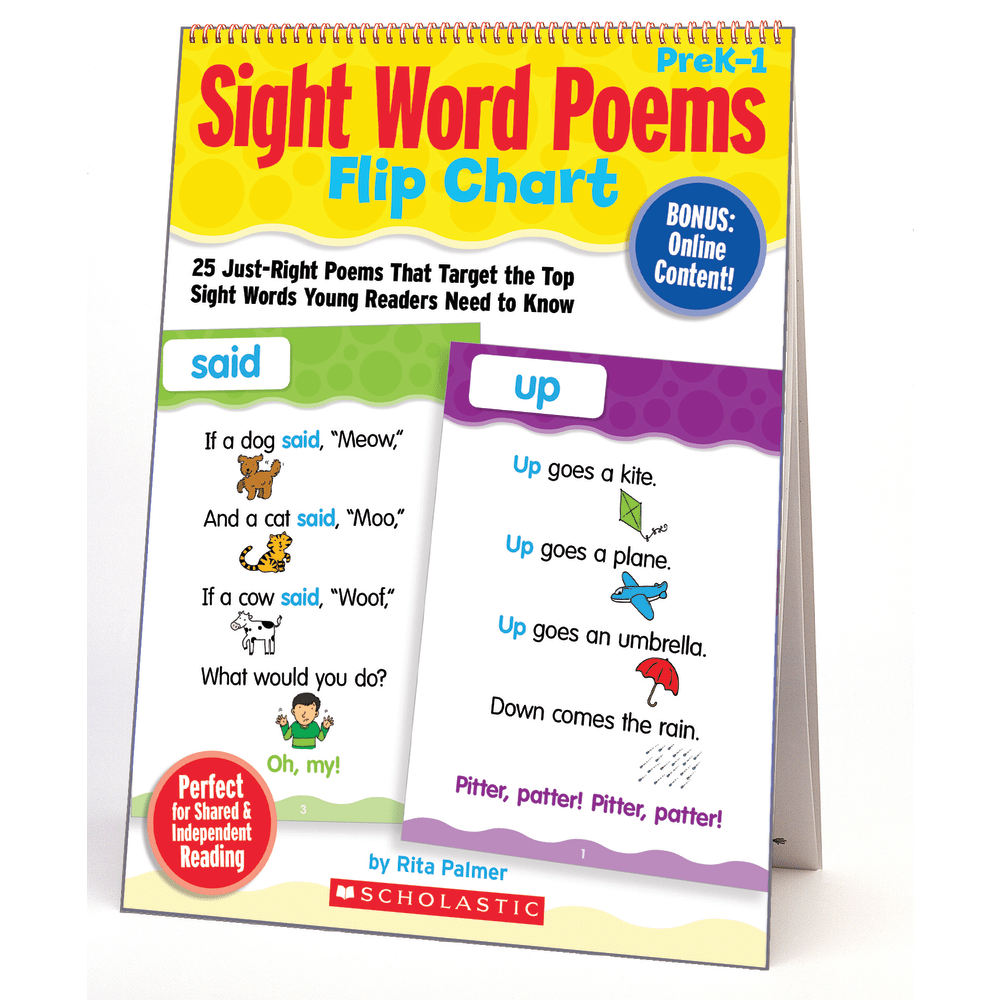 Scholastic Sight Word Poems Flip Chart