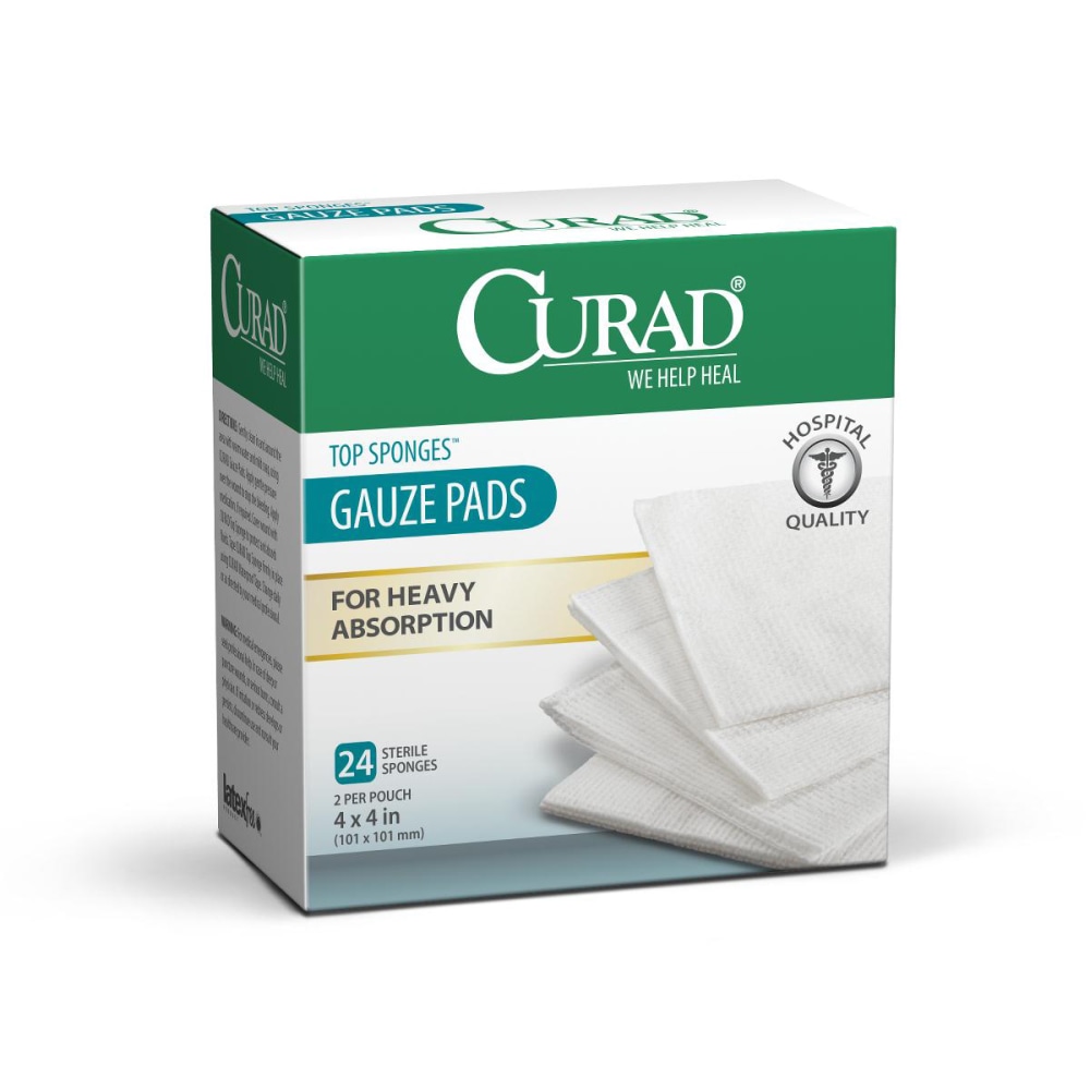 CURAD® Sterile Post-Op Top Sponges, 4" x 4",