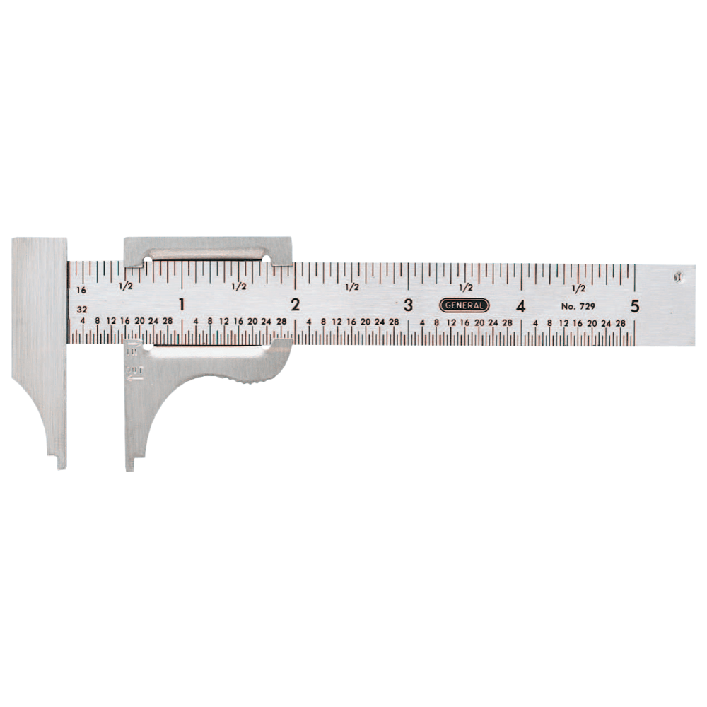 General Tools Slide Calipers, 0 in 4 in