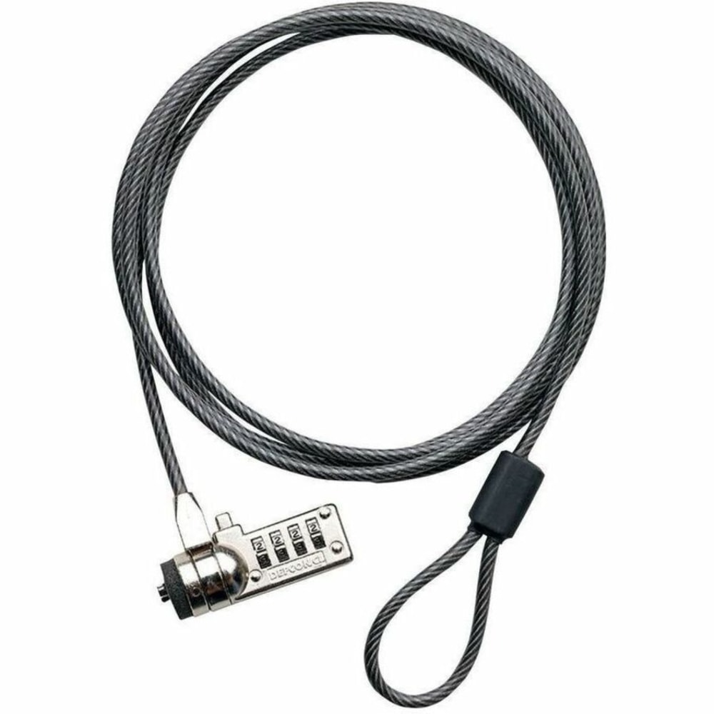 Targus® DEFCON T-Lock Serialized Combo Cable Locks, 6.5&#x27;,