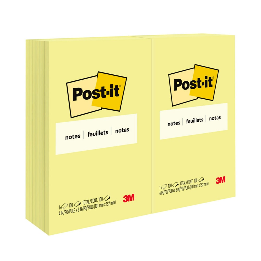 Post-it® Notes, 12 Pads, 4 in x 6