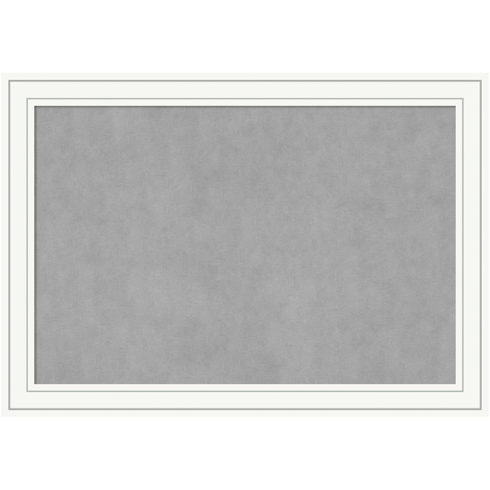Amanti Art Magnetic Bulletin Board, Steel/Aluminum, 41" x