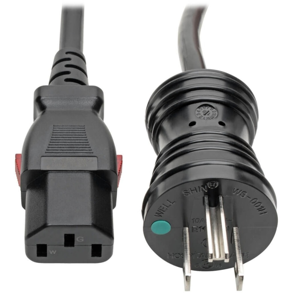 Tripp Lite Hospital-Grade Power Cord, 6', Black