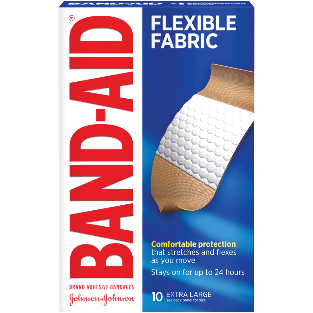 Band-Aid® Brand Flexible Fabric Extra-Large Bandages, Box Of