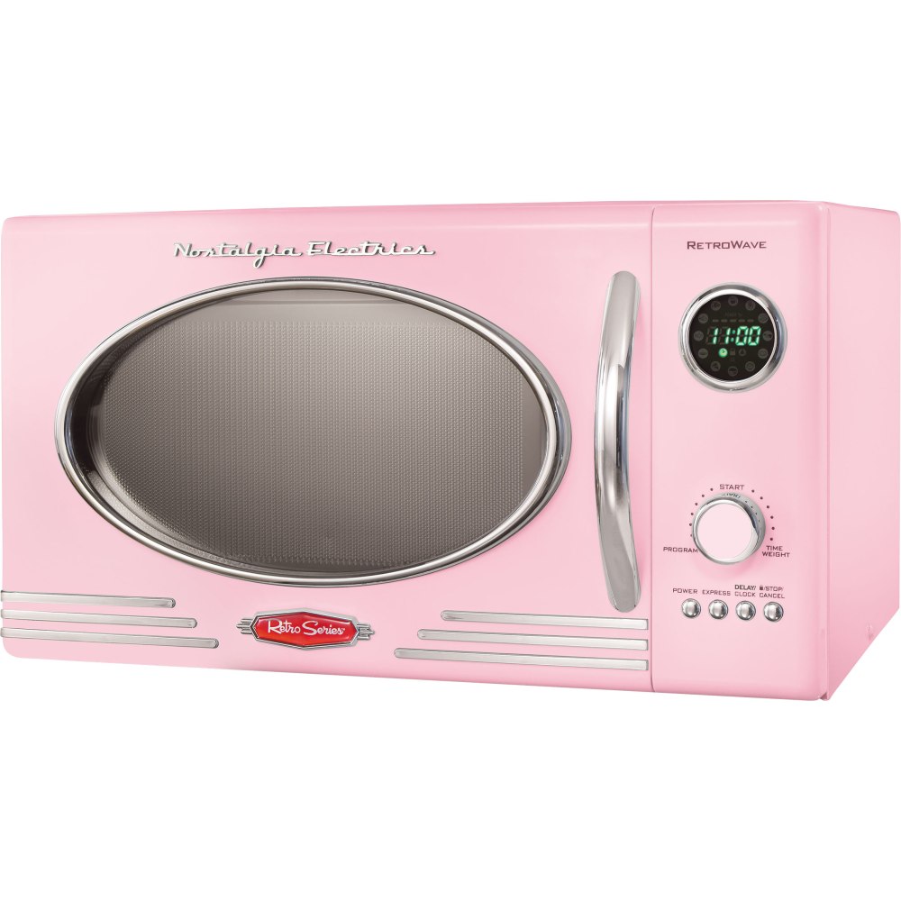 Nostalgia Retro Microwave, 0.9 Cu. Ft., Retro Red