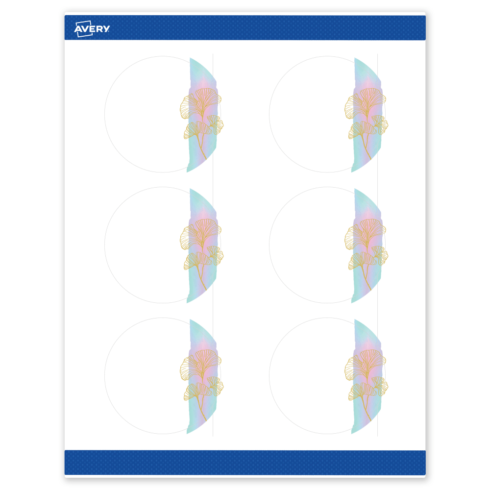 Avery® Printable Labels With Sure Feed® Technology, S00-EVG,