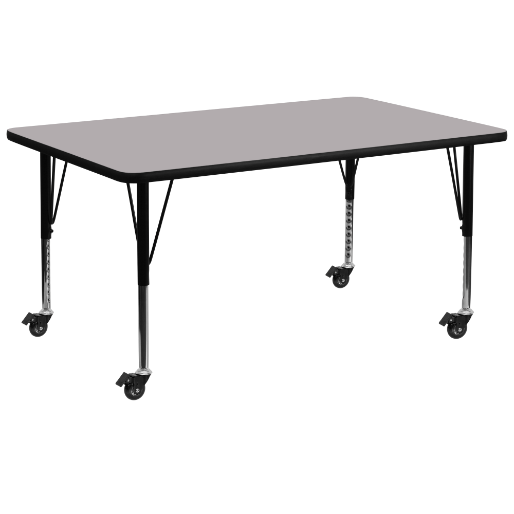 Flash Furniture Mobile Rectangular Thermal Laminate Activity