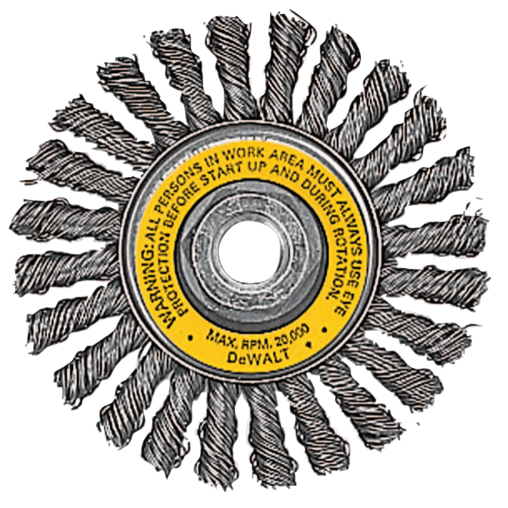 Black+Decker Wire Wheel Brushes, 4 in, 5/8 11,