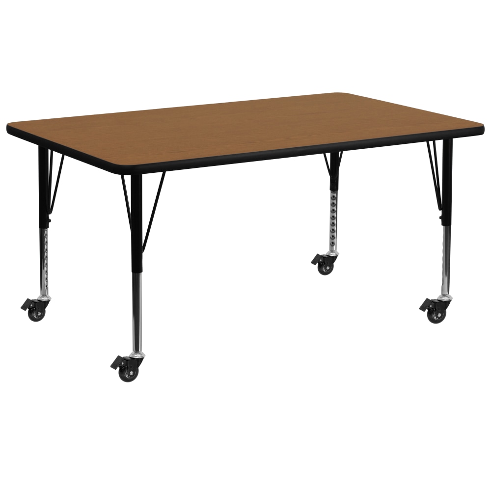 Flash Furniture Mobile Rectangular Thermal Laminate Activity