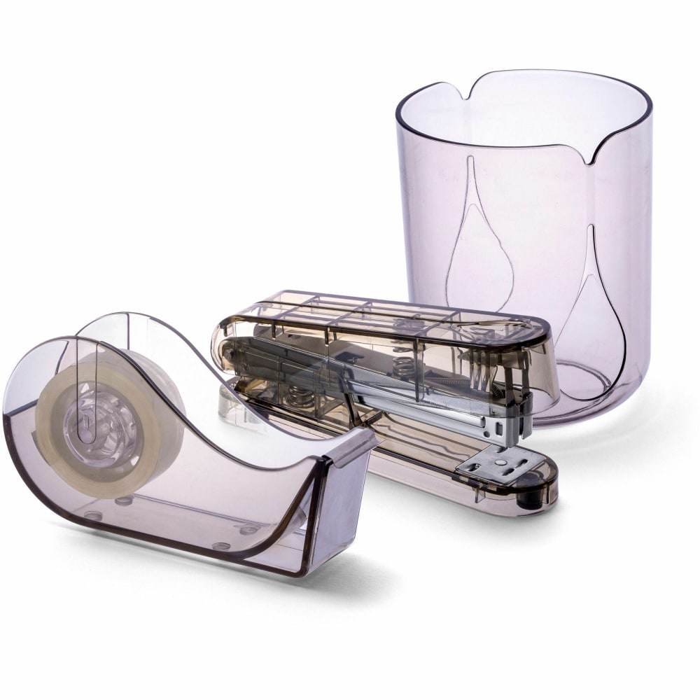 OIC Officemate Recycled 3 Piece Desktop Organizer Set