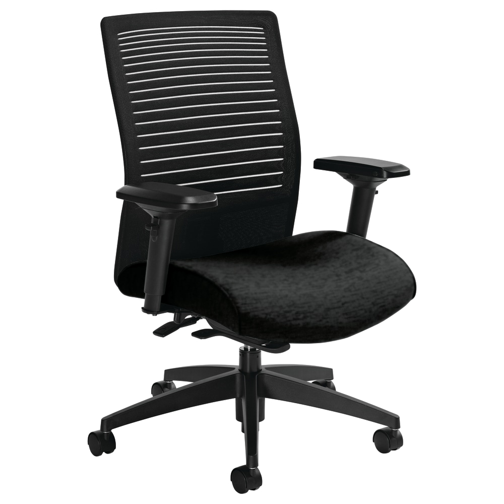 Global® Loover Mid-Back Weight-Sensing Synchro Chair, 39"H x