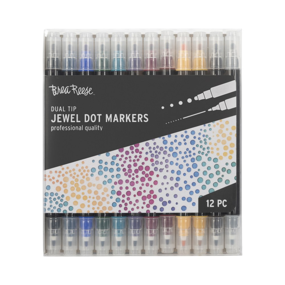 Brea Reese Dual-Tip Dot Markers, Pack Of 12