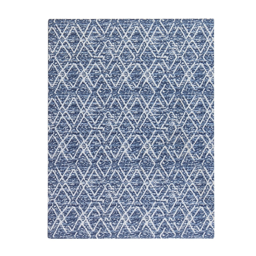 Realspace® Designer Chair Mat, 36"W x 48"D, Blue/Ivory