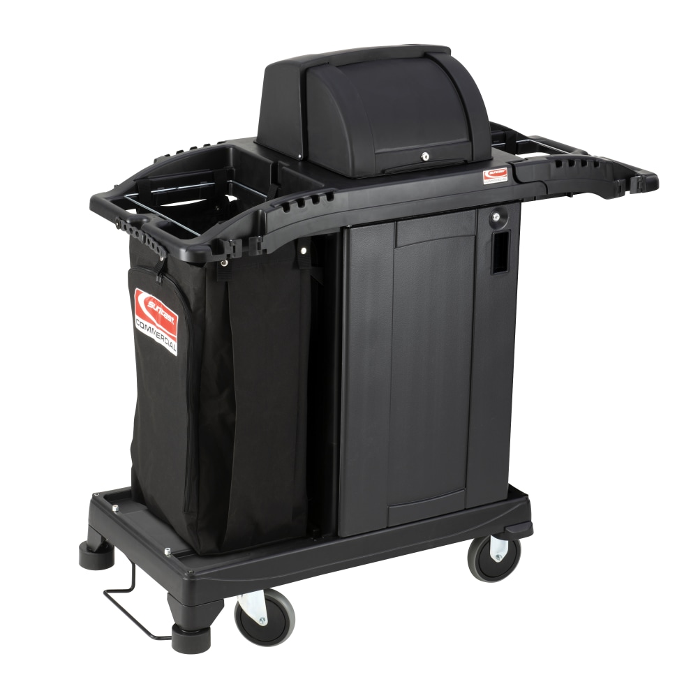 Suncast Commercial® Plastic Cart, Compact Premium Housekeeping,