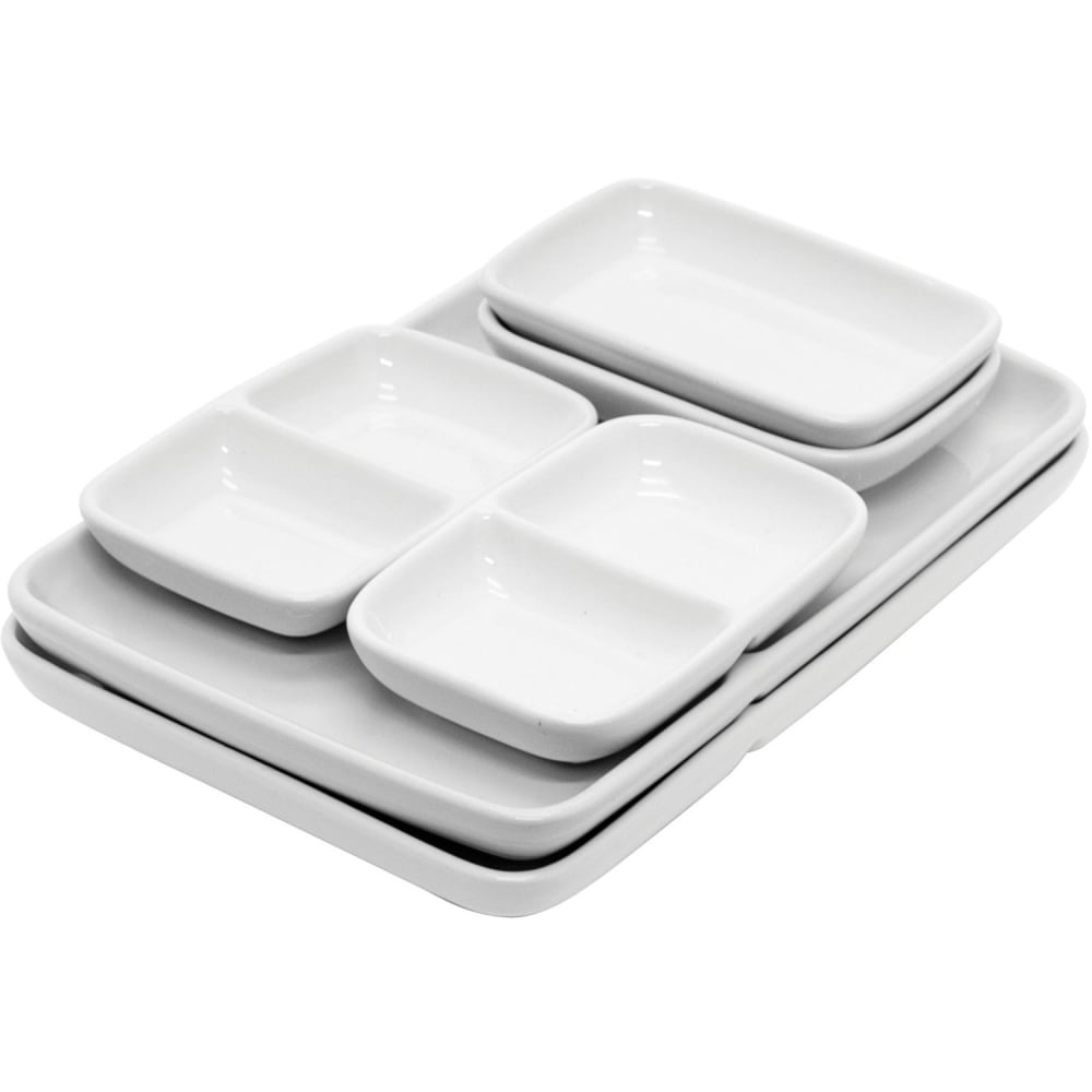 Starfrit® Ceramic Modular Fondue Serving Dishes, White, 3