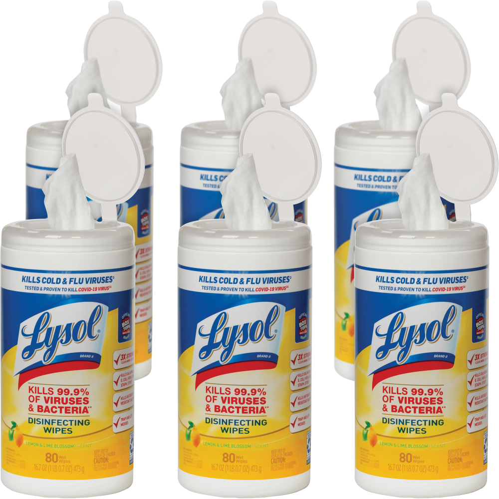 Lysol Disinfecting Wipes - Lemon Lime Scent -