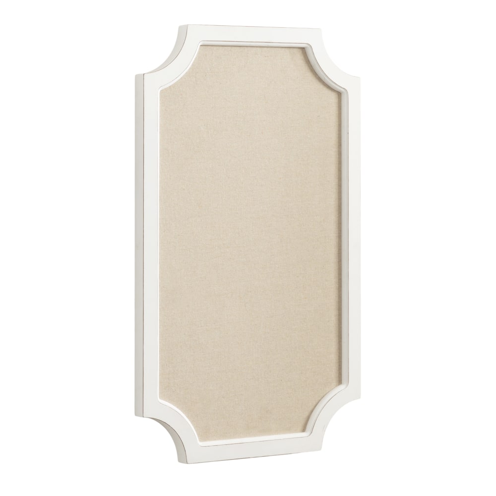 Kate and Laurel Hogan Non-Magnetic Framed Fabric Pinboard,