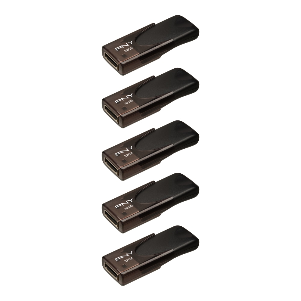 PNY Attaché 4 USB 2.0 Flash Drives, 32GB,