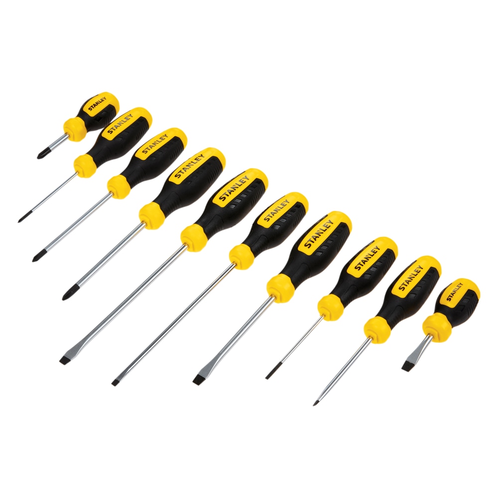 Stanley 10-Piece Screwdriver Set, Black/Yellow