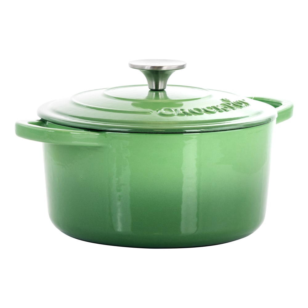 Crock-Pot Artisan 2-Piece Enameled Cast Iron Dutch Oven,