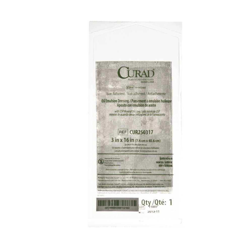 CURAD® Sterile Oil Emulsion Gauzes, 3" x 16",