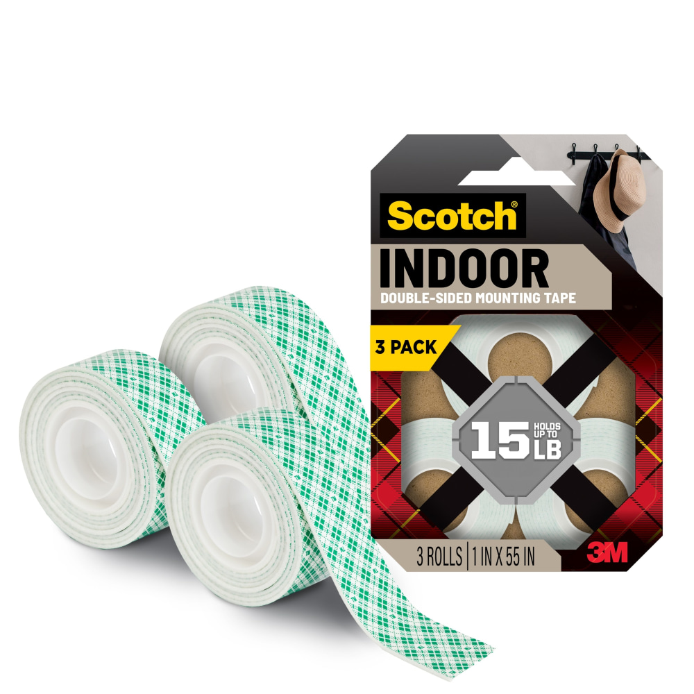 Scotch-Mount? Indoor Double-Sided Mounting Tape , 1 in