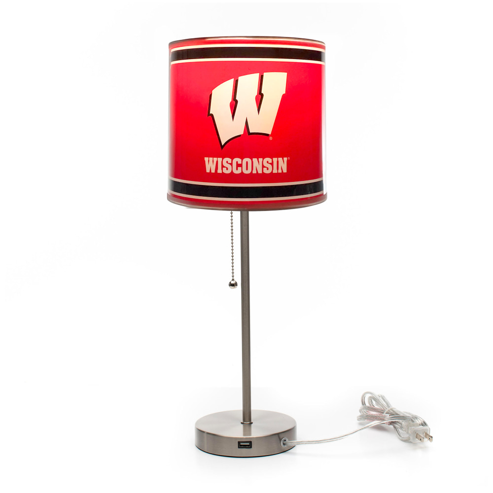 Imperial NCAA Table Lamp, 19"H, University Of Wisconsin